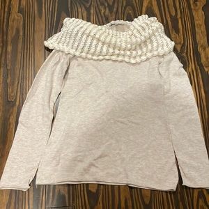 Indigenous off-white collared sweater